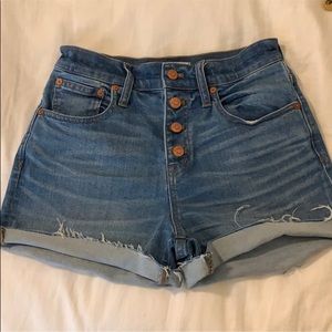 Madewell High Waisted Denim Shorts